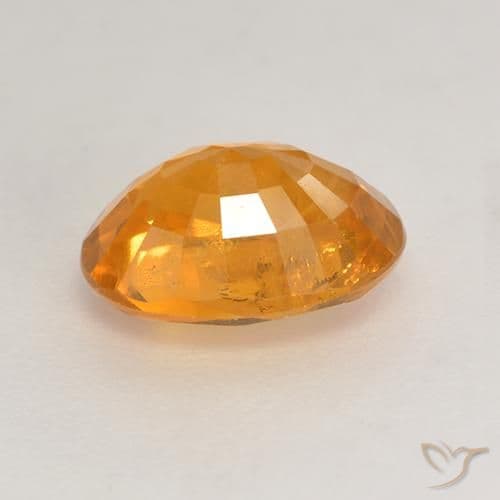 1.88ct Deep Orange-Gold Sapphire, Oval Cut, 8.4x6.3 mm