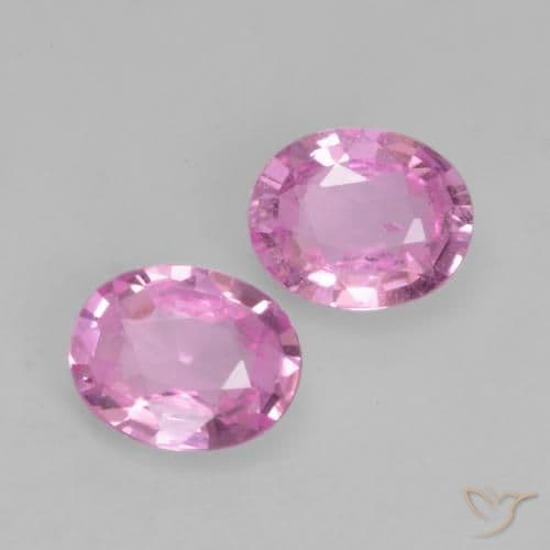 0.64ct Bright Pinkish Purple Sapphire, Oval Cut, 4.9x3.9 mm