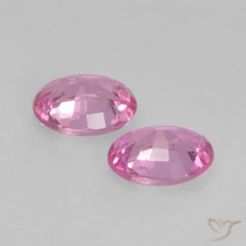 0.76ct Light Reddish Purple Sapphire, Oval Cut, 4.9x4 mm