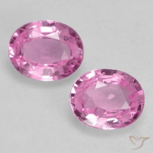 0.67ct Natural Medium Pink Sapphire, Oval Cut, 4.9x3.9 mm