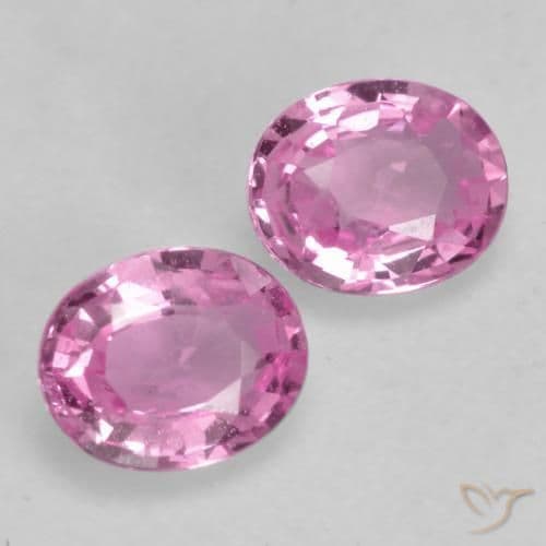 0.67ct Natural Medium Pink Sapphire, Oval Cut, 4.9x3.9 mm