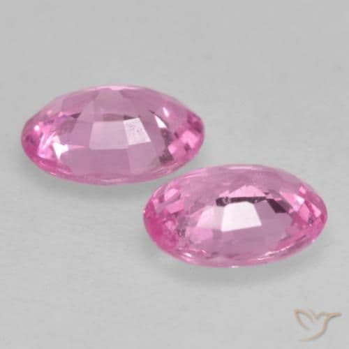 0.67ct Natural Medium Pink Sapphire, Oval Cut, 4.9x3.9 mm