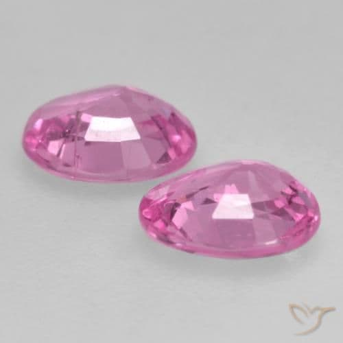 0.88ct Natural Intense Pink Sapphire, Oval Cut, 5.1x4.1 mm