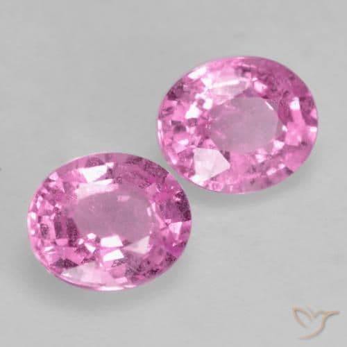 0.87ct Natural Medium Pink Sapphire, Oval Cut, 4.8x4 mm