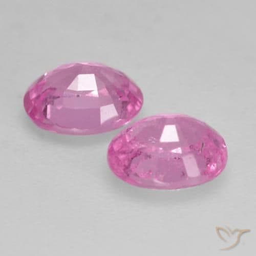 0.87ct Natural Medium Pink Sapphire, Oval Cut, 4.8x4 mm