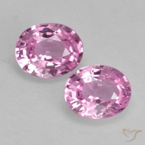 0.81ct Natural Medium Pink Sapphire, Oval Cut, 5.1x4.1 mm