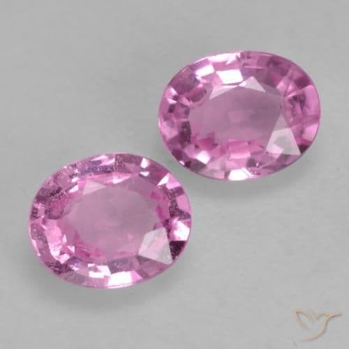 0.77ct Natural Medium Pink Sapphire, Oval Cut, 5x4 mm