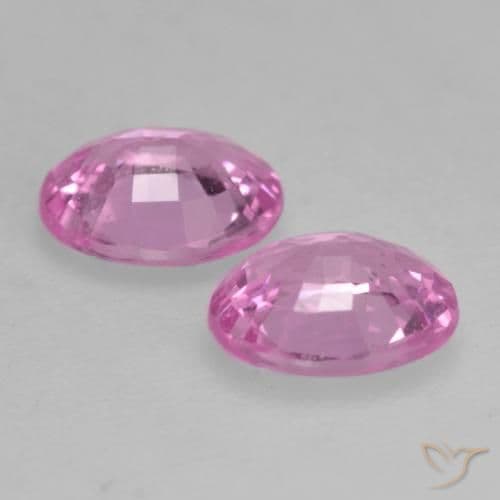 0.77ct Natural Medium Pink Sapphire, Oval Cut, 5x4 mm
