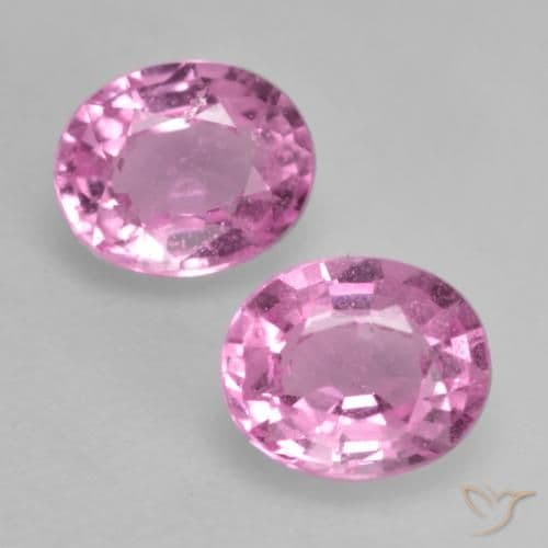 0.88ct Natural Intense Pink Sapphire, Oval Cut, 5.1x4.1 mm