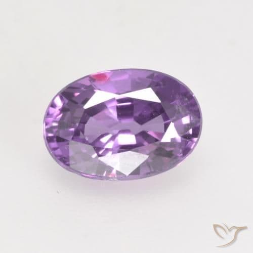 0.51ct Natural Pink Violet Sapphire, Oval Cut, 5.9x4.2 mm