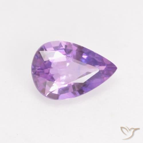 0.63ct Natural Iris Violet Sapphire, Pear Shape, 6.8x4.7 mm