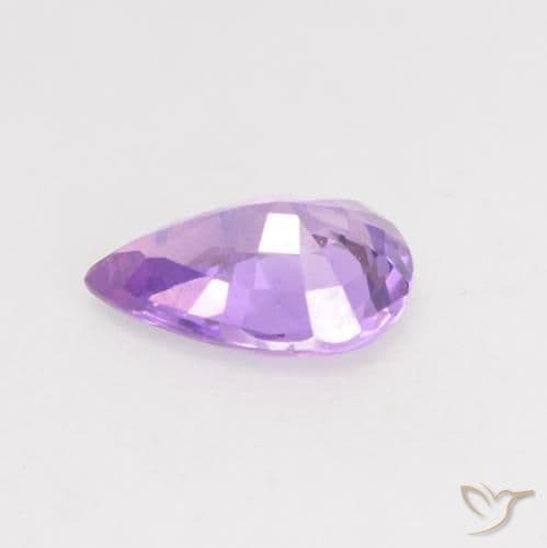 0.63ct Natural Iris Violet Sapphire, Pear Shape, 6.8x4.7 mm