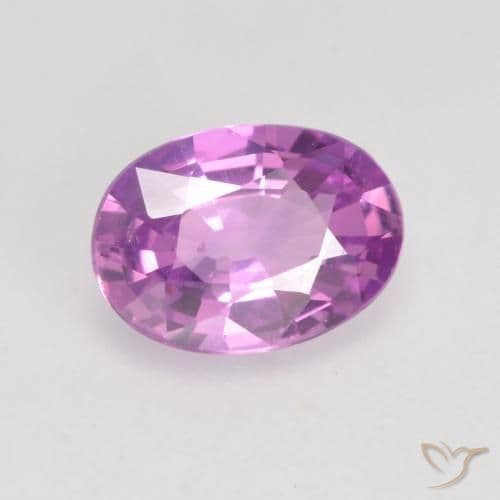 0.59ct Natural Intense Purple Sapphire, Oval Cut, 6.2x4.5 mm
