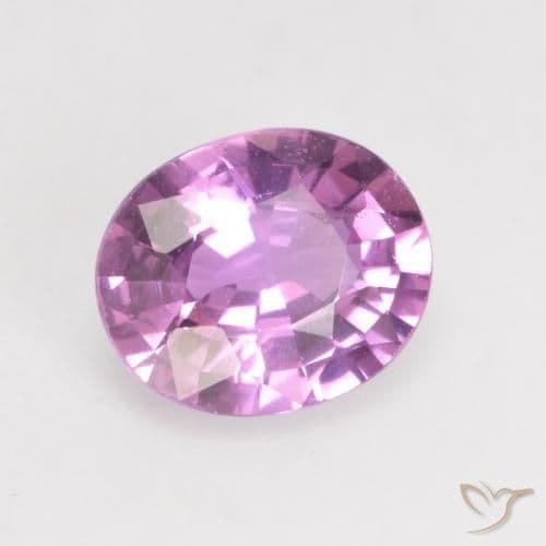 0.76ct Natural Pinkish Purple Sapphire, Oval Cut, 6.2x5.1 mm