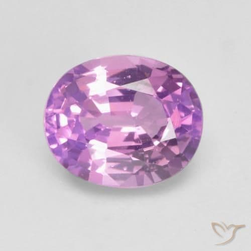 0.72ct Natural Medium Purple Sapphire, Oval Cut, 5.7x4.6 mm