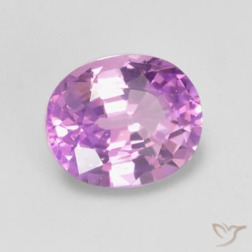 0.65ct Deep Pinkish Purple Sapphire, Oval Cut, 5.7x4.7 mm