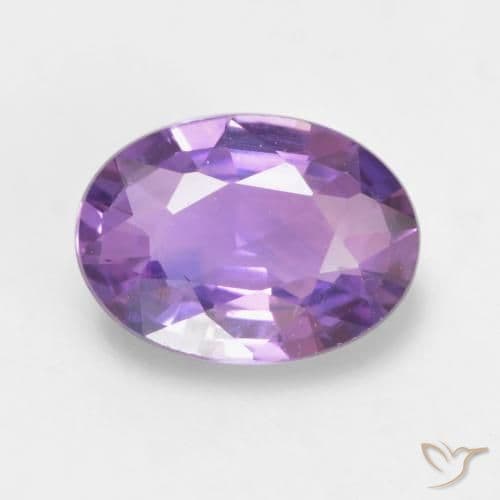 0.58ct Medium Pink Violet Sapphire, Oval Cut, 6.2x4.6 mm