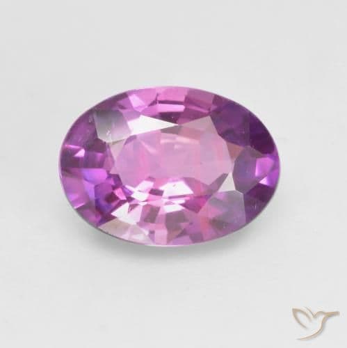 0.65ct Natural Intense Purple Sapphire, Oval Cut, 6.3x4.6 mm