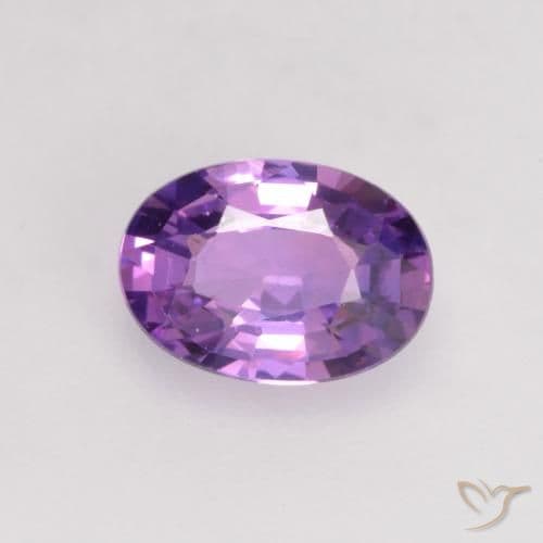 0.76ct Natural Deep Violet Sapphire, Oval Cut, 6.3x4.6 mm