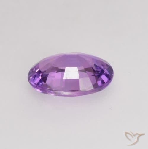 0.68ct Natural Deep Violet Sapphire, Oval Cut, 6.5x4.6 mm