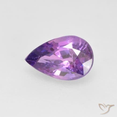 0.67ct Electric Purple Sapphire, Pear Shape, 6.5x4.2 mm