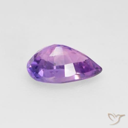 0.67ct Electric Purple Sapphire, Pear Shape, 6.5x4.2 mm