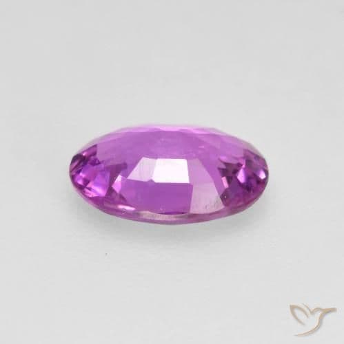0.47ct Natural Intense Purple Sapphire, Oval Cut, 5.9x4.2 mm