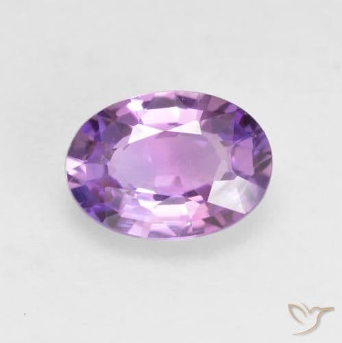 0.58ct Natural Pinkish Purple Sapphire, Oval Cut, 6x4.5 mm