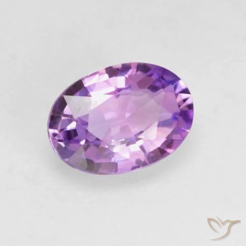 0.64ct Natural Light Purple Sapphire, Oval Cut, 6.2x4.5 mm