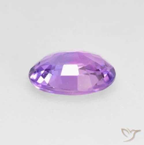 0.64ct Natural Light Purple Sapphire, Oval Cut, 6.2x4.5 mm