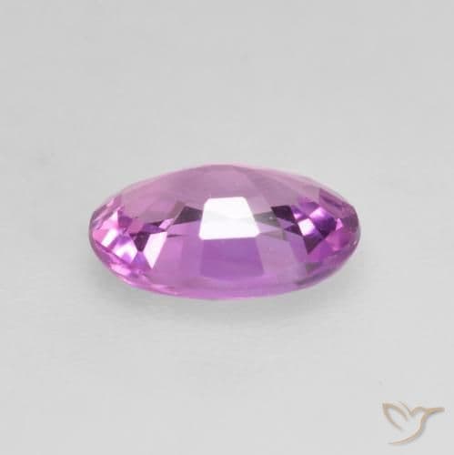 0.61ct Intense Pinkish Purple Sapphire, Oval Cut, 6x4.3 mm