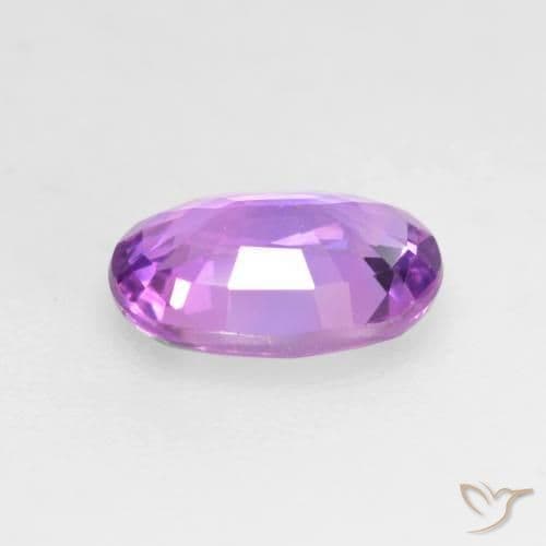0.64ct Natural Violet Purple Sapphire, Oval Cut, 6.2x4.3 mm