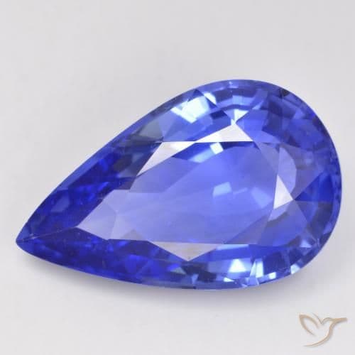 12.22ct Cornflower Blue Sapphire, Pear Shape, 19.1x11.9 mm