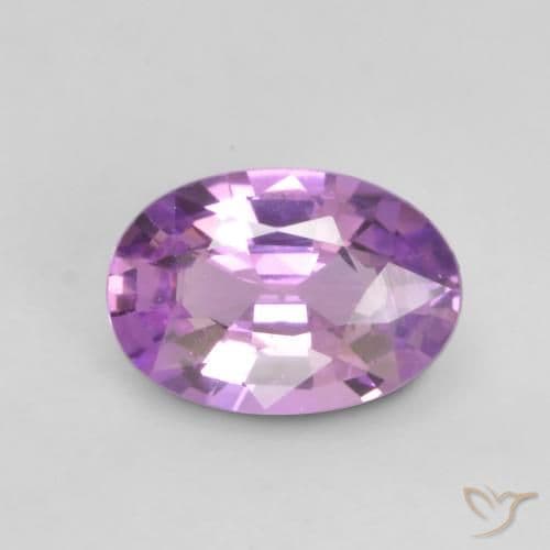 0.76ct Natural Intense Purple Sapphire, Oval Cut, 5.9x4.1 mm