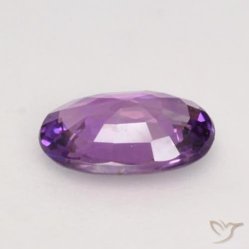 0.57ct Natural Medium Purple Sapphire, Oval Cut, 6.5x4.4 mm