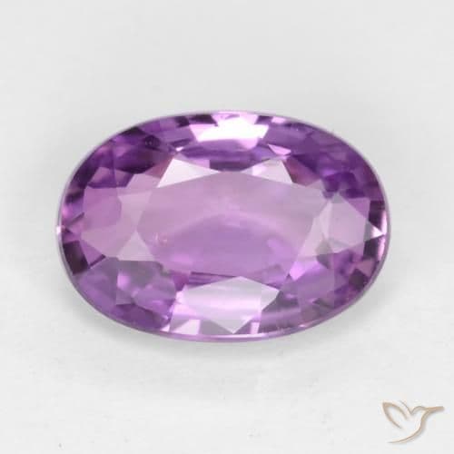 0.62ct Natural Medium Purple Sapphire, Oval Cut, 6.2x4.3 mm