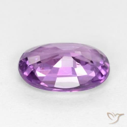 0.62ct Natural Medium Purple Sapphire, Oval Cut, 6.2x4.3 mm