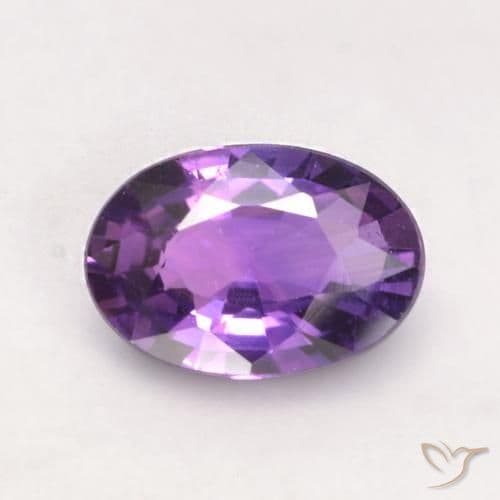 0.67ct Natural Intense Violet Sapphire, Oval Cut, 6.3x4.3 mm