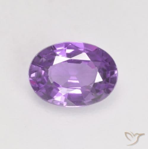 0.56ct Natural Medium Violet Sapphire, Oval Cut, 5.9x4.3 mm