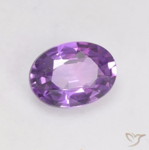 0.56ct Natural Medium Violet Sapphire, Oval Cut, 5.9x4.3 mm