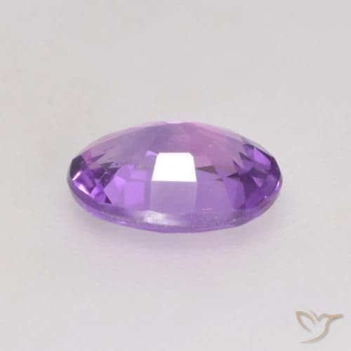 0.56ct Natural Medium Violet Sapphire, Oval Cut, 5.9x4.3 mm