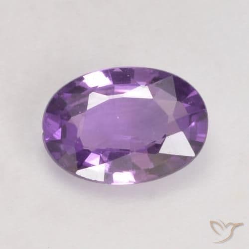 0.48ct Natural Iris Violet Sapphire, Oval Cut, 5.9x4.2 mm