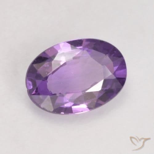 0.48ct Natural Iris Violet Sapphire, Oval Cut, 5.9x4.2 mm