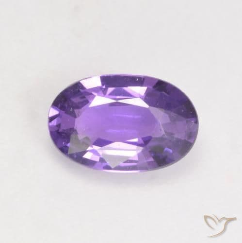 0.49ct Bright Grape Violet Sapphire, Oval Cut, 6.1x4 mm