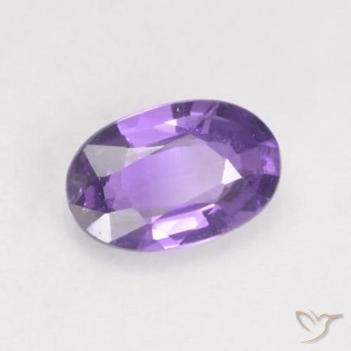 0.49ct Bright Grape Violet Sapphire, Oval Cut, 6.1x4 mm