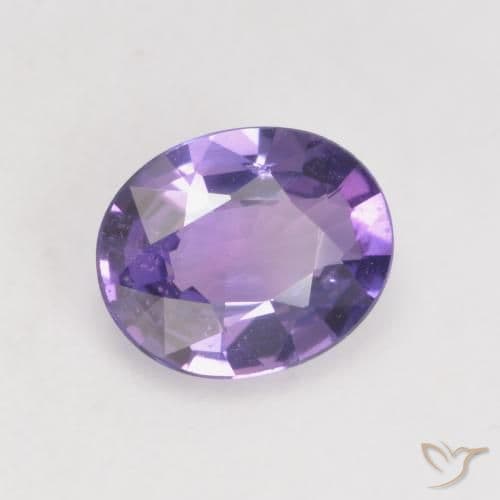 0.66ct Natural Deep Violet Sapphire, Oval Cut, 6.2x5.1 mm