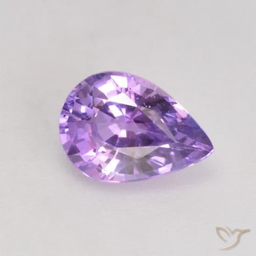 1.42ct Medium Violet Sapphire, Pear Shape, 8.8x6.3 mm