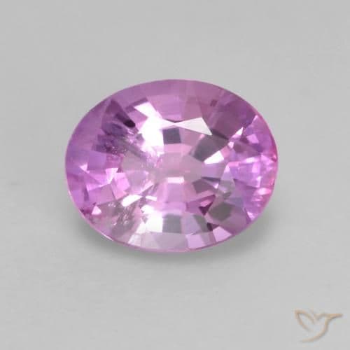 0.53ct Natural Medium Purple Sapphire, Oval Cut, 5.5x4.4 mm