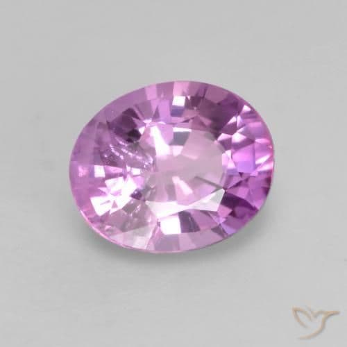 0.53ct Natural Medium Purple Sapphire, Oval Cut, 5.5x4.4 mm