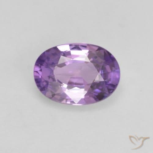 0.56ct Natural Medium Violet Sapphire, Oval Cut, 5.9x4.3 mm